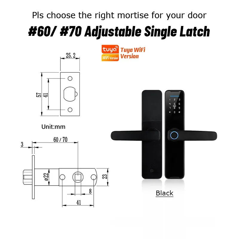  Smart Lock con WiFi y App Tuya