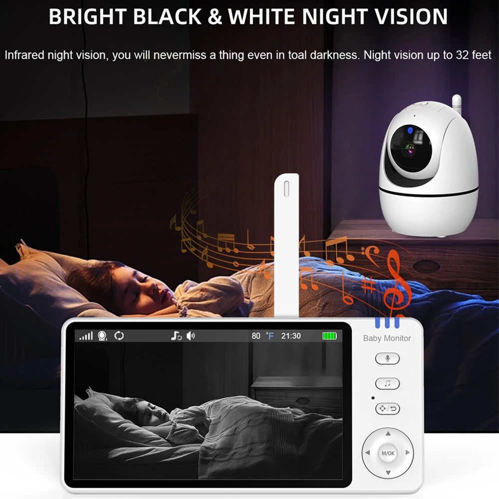 5.0-Inch Video Baby Monitor