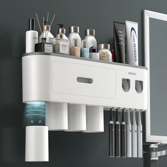 Magnetic Wall-Mounted Toothbrush Holder