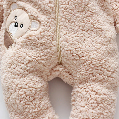 Baby Winter Cotton Fleece Romper