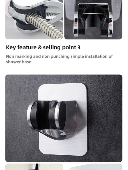 Soporte universal ajustable para cabezal de ducha