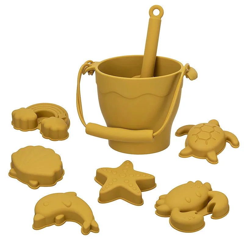 8-Piece Silicone Beach Toy Set