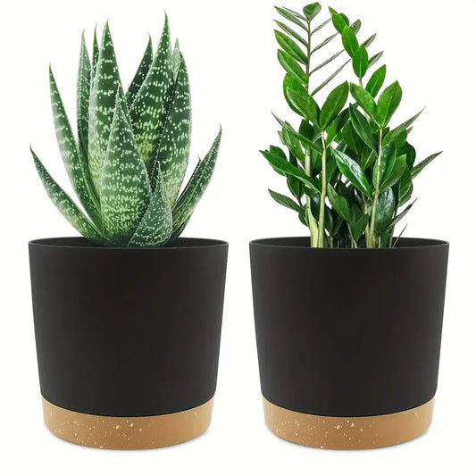 2pcs Flower Pot Set – 4.7 Inch Indoor & Outdoor Planters