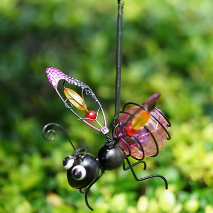 Solar Iron Insect Statue
