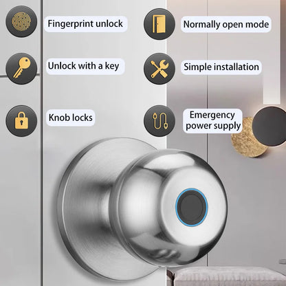 Smart Door Lock – Biometric Fingerprint & Keyless Entry with Tuya App
