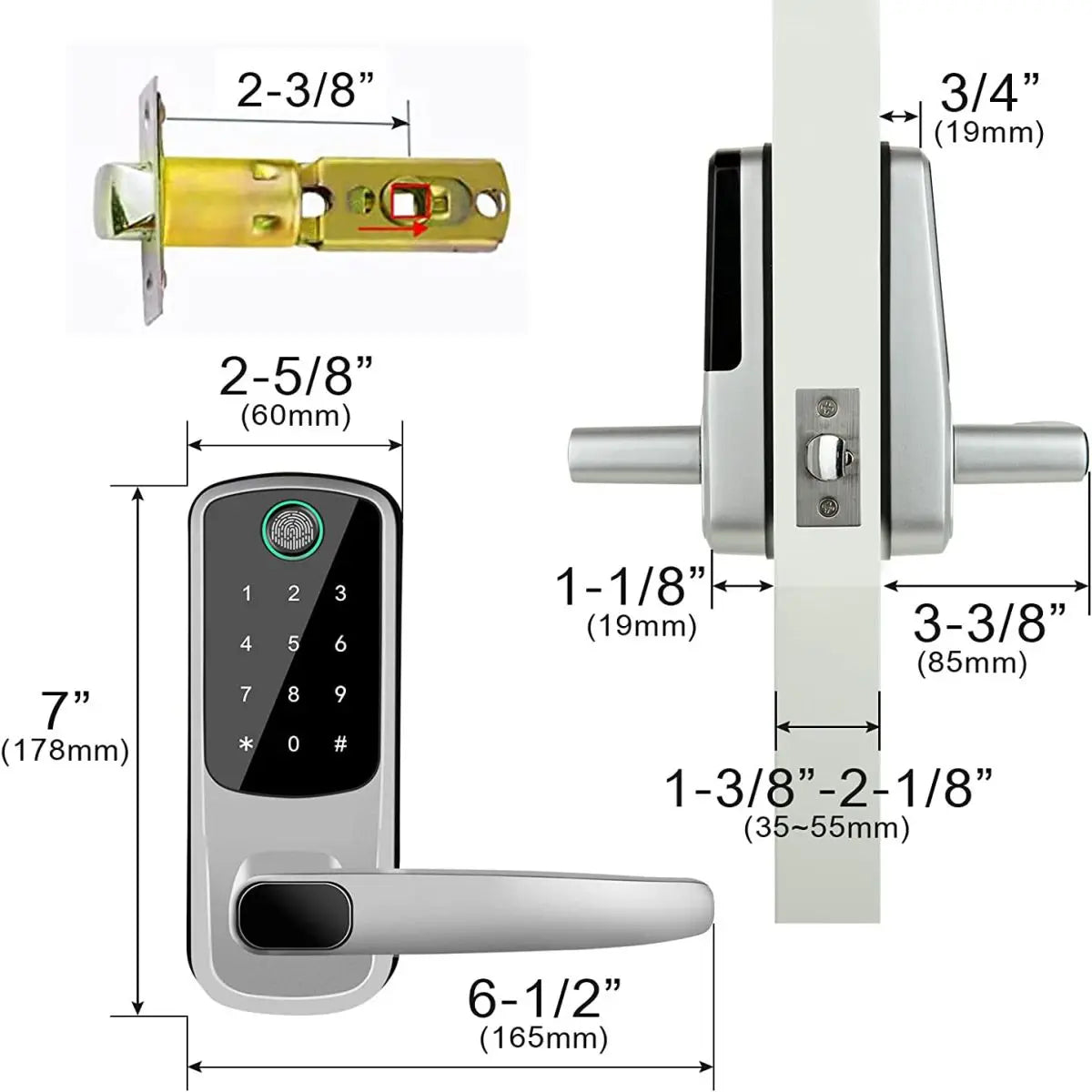 WiFi Electronic Smart Door Lock