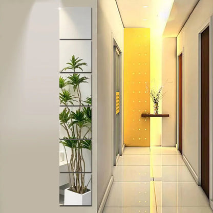 4PCS 3D Self-Adhesive Mirror Wall Stickers