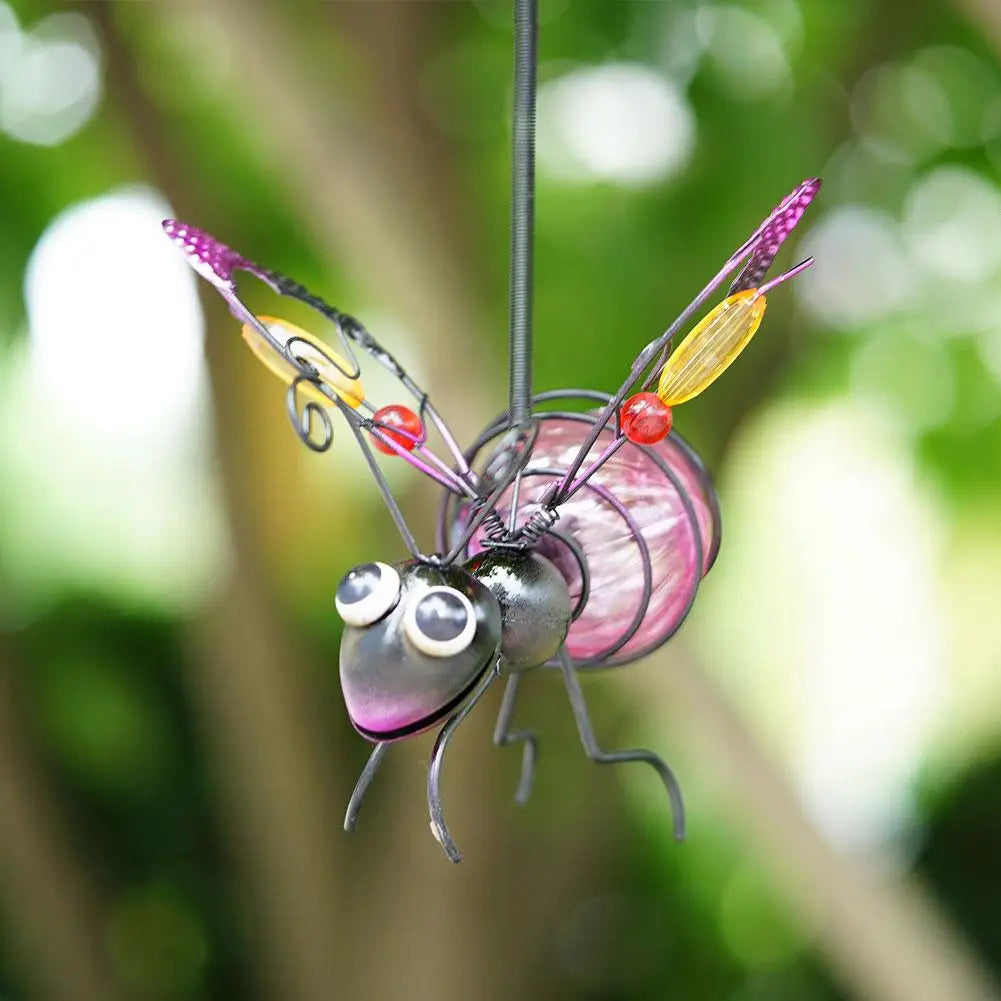 Solar Iron Insect Statue