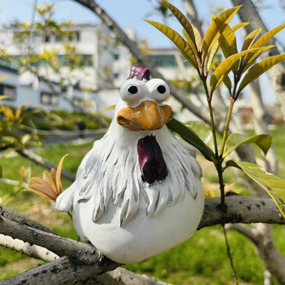 Funny Chicken Fence Décor