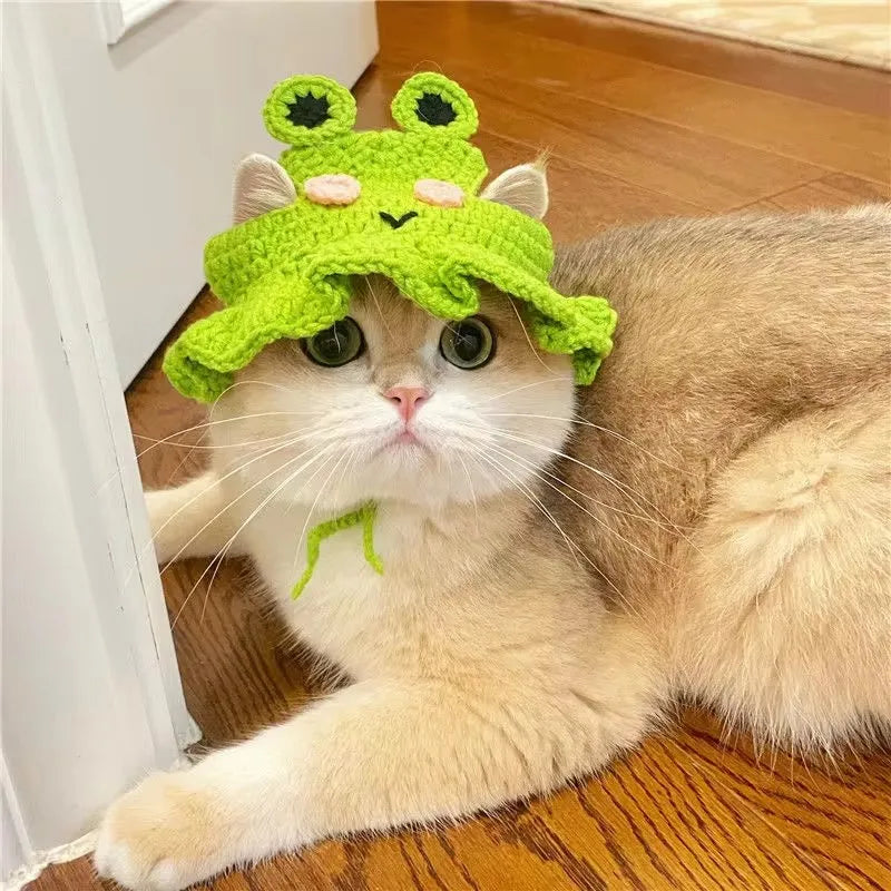 Sombrero de gato hecho a mano