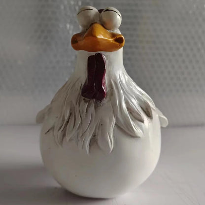 Funny Chicken Fence Décor