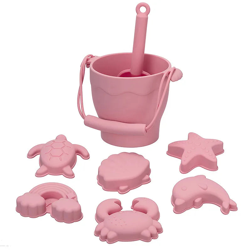 8-Piece Silicone Beach Toy Set