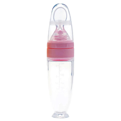 Silicone Squeeze Feeding Bottle Spoon