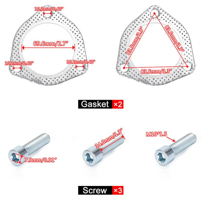 2.5" / 3" Stainless Steel Exhaust Cutout Kit
