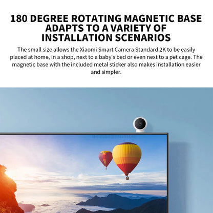 2K HD WiFi Home Security Camera with Night Vision