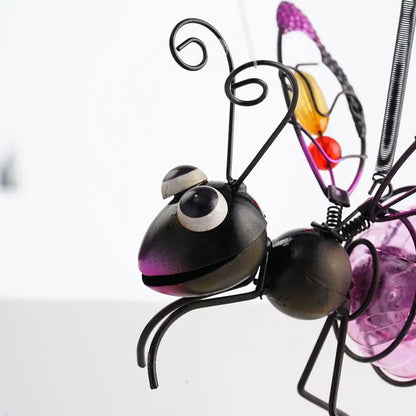 Solar Iron Insect Statue