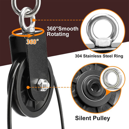 Pull Down & Lift Weight Pulley System