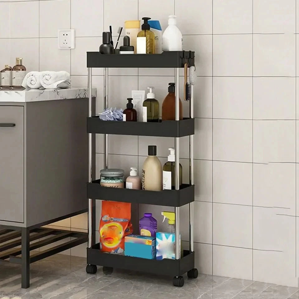 3/4-Tier Rolling Storage Cart