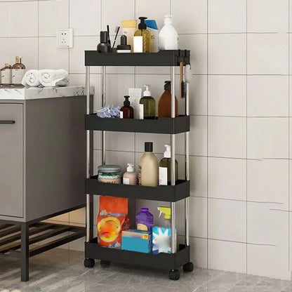 3/4-Tier Rolling Storage Cart