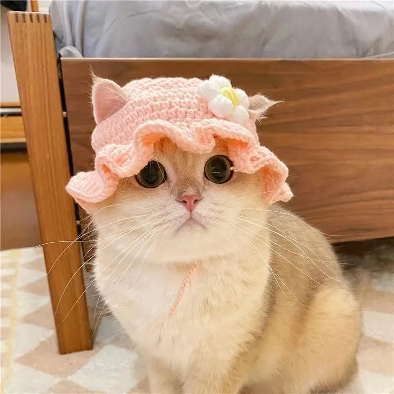 Sombrero de gato hecho a mano
