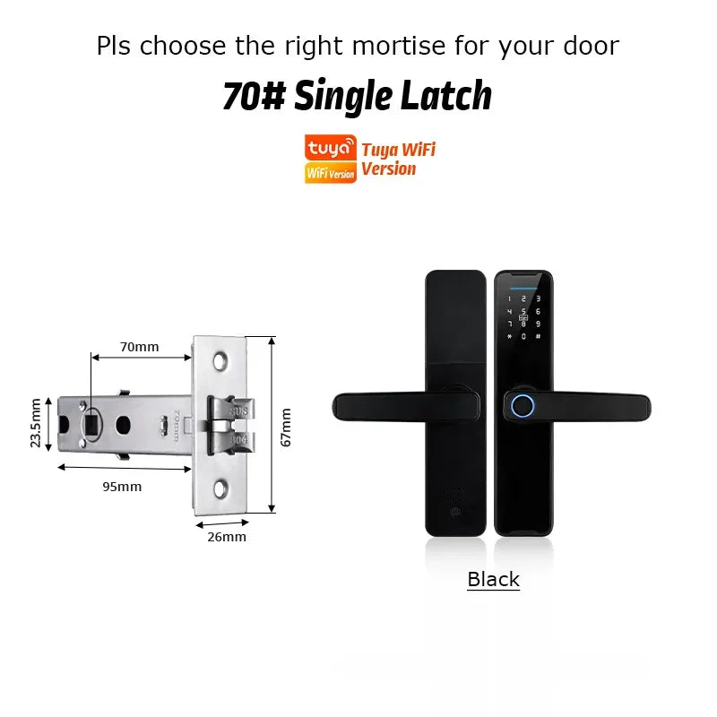  Smart Lock con WiFi y App Tuya