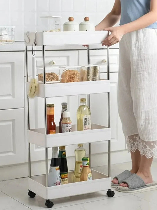 3/4-Tier Rolling Storage Cart