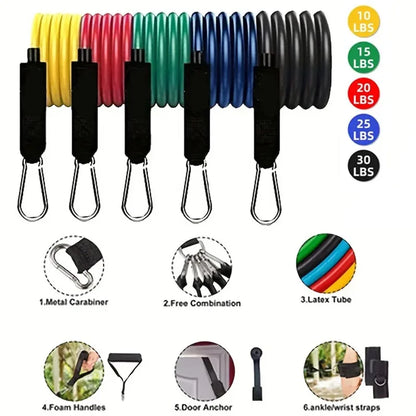 11-Piece Muscle Training Strap Set