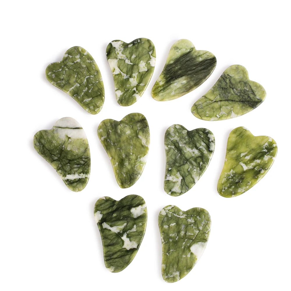 Tablero Gua Sha de jade natural