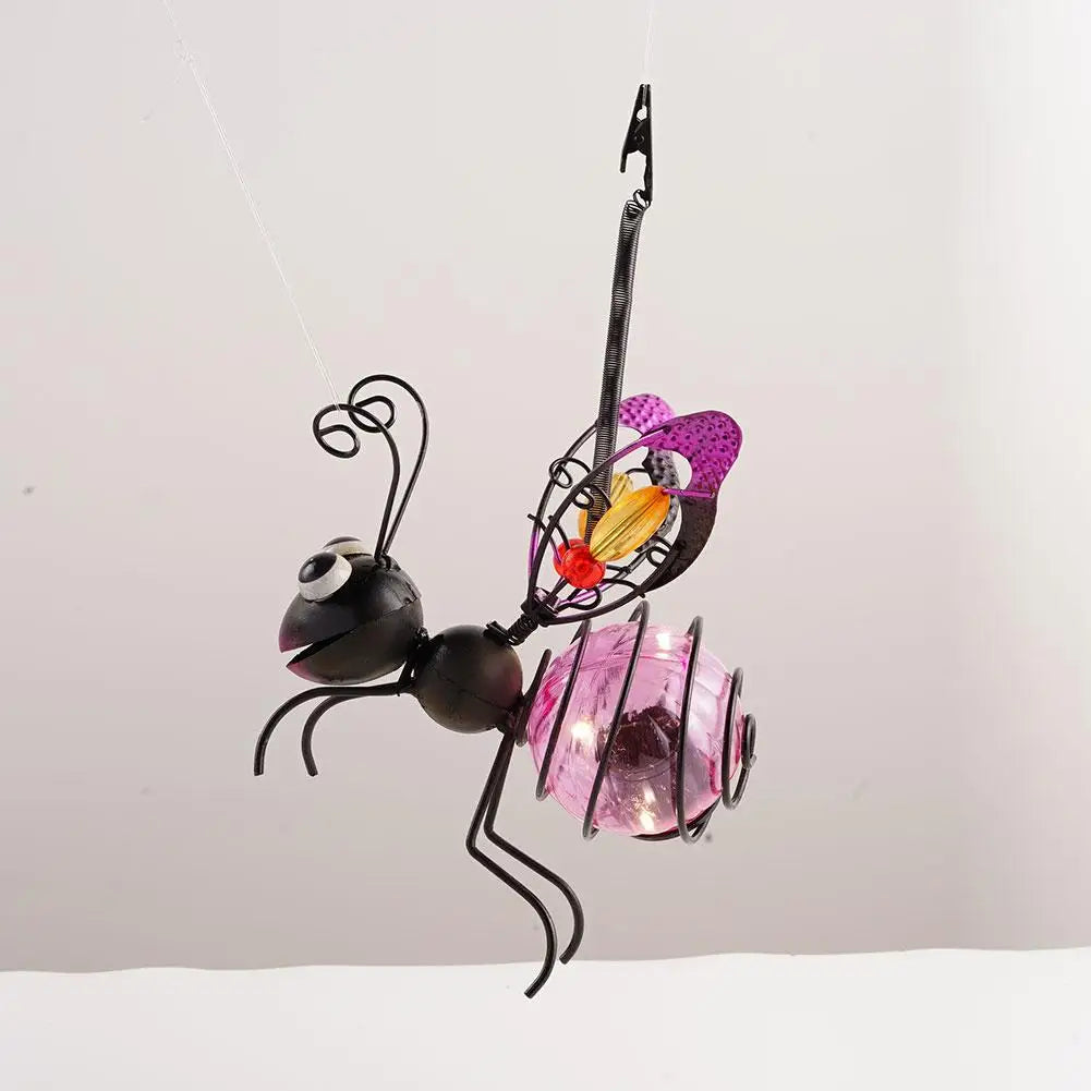Solar Iron Insect Statue
