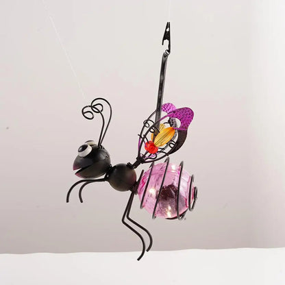 Solar Iron Insect Statue