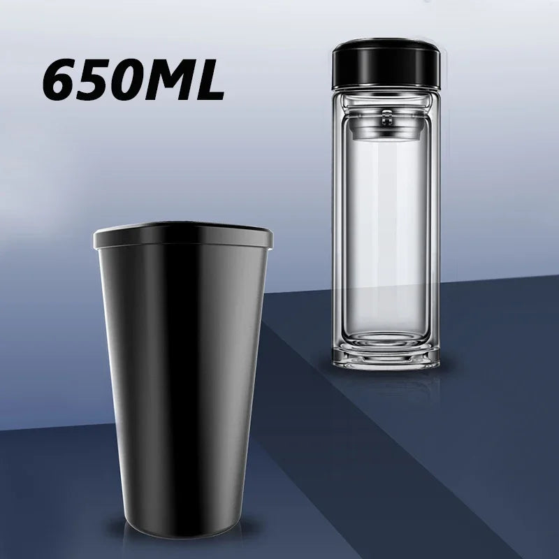 Contenedor de basura para automóvil con tapa de apertura con clic