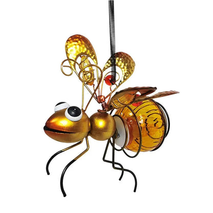Solar Iron Insect Statue