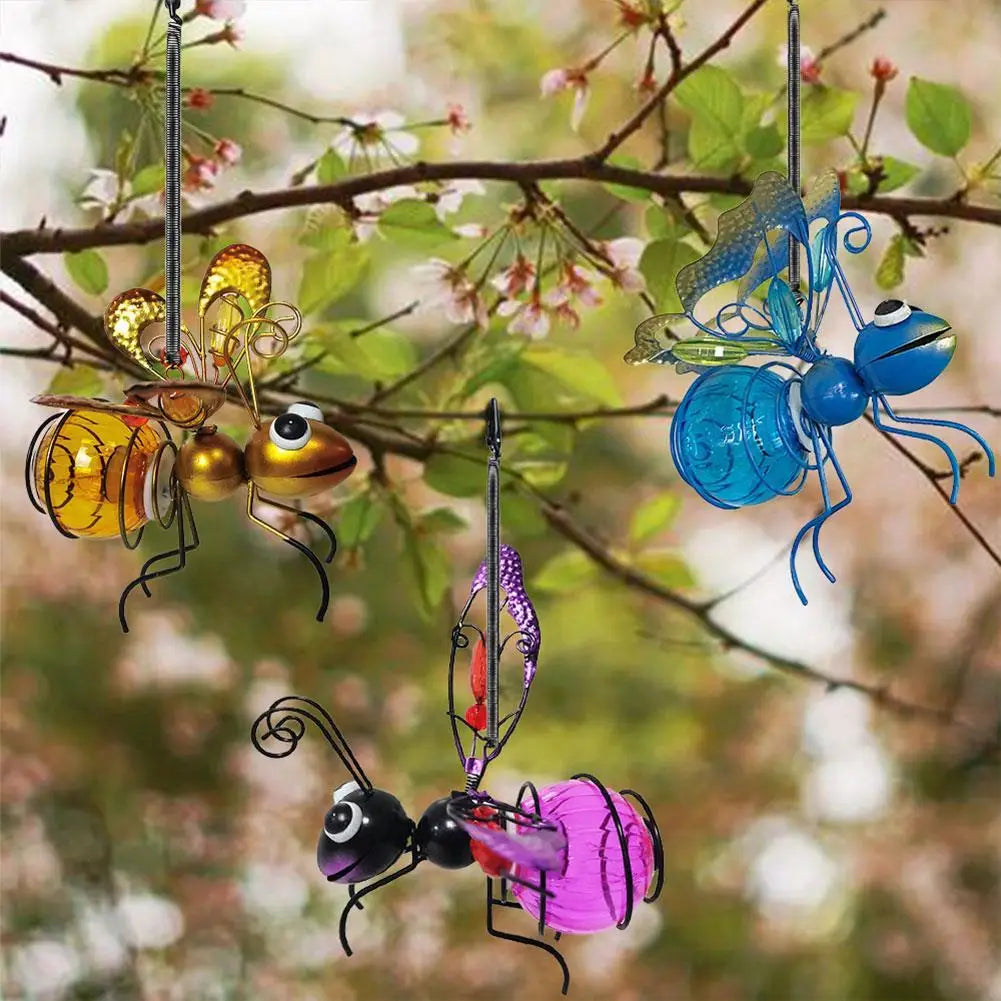 Solar Iron Insect Statue